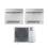 Gree Climatizzatore Console 9000+12000 Btu Inverter R32 Wi-Fi A++