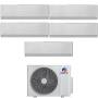 Climatizzatore Gree Airy Silver Penta 9+9+12+12+12 BTU A++ R32