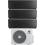 Climatizzatore Gree Clivia Trial da 9+9+9 BTU A++ R32 GWHD(36)NK6OO