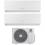 Climatizzatore Gree Clivia Dual Split bianco da 9+9 BTU A++ R32