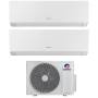 Climatizzatore Gree Clivia Dual Split bianco da 9+9 BTU A++ R32