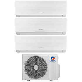 Climatizzatore Gree Clivia Trial Split bianco da 9+12+12 BTU A++ R32