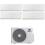 Climatizzatore Gree Clivia Quadri Split bianco da 9+9+12+12 BTU A++ R32