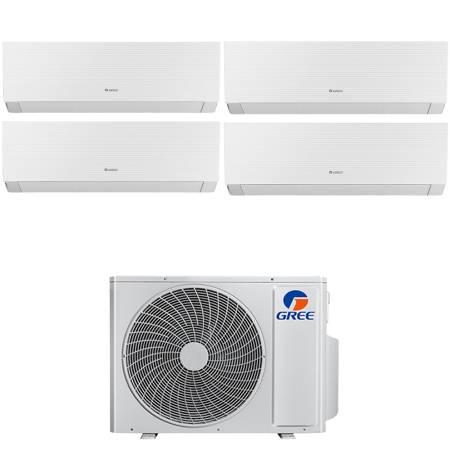 Climatizzatore Gree Clivia Quadri Split bianco da 9+9+12+12 BTU A++ R32