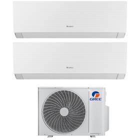 Climatizzatore Gree Clivia Dual Split bianco da 12+12 BTU A++ R32
