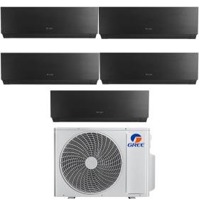 Climatizzatore Gree Clivia Nero Penta Split 9+9+9+9+12 BTU A++ R32