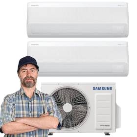 Samsung Windfree Avant s2 dual split da 9000+12000 btu esterna da 4 kW