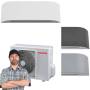 Climatizzatore Toshiba Haori da 13000 btu inverter in R32 wifi A+++