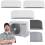 Climatizzatore Toshiba Haori dualsplit 9+9+12 btu inverter R32 Wifi