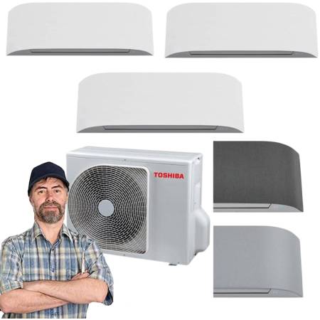 Climatizzatore Toshiba Haori dualsplit 9+9+12 btu inverter R32 Wifi