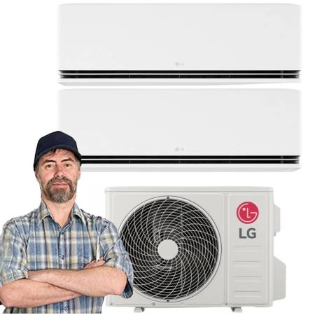 Climatizzatore LG DUALCOOL Deluxe dual 9+12 inverter R32 MU2R15 A+++