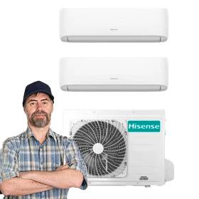Climatizzatore Inverter Hisense Hi Comfort 9+12 2AMW42U4RGC R-32 A++