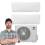 Condizionatore dual split inverter 9000+12000 BTU Gree Pular A++ R32