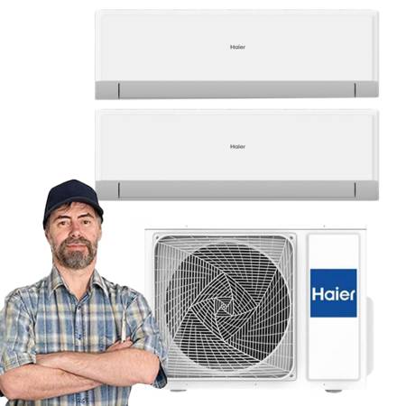 Climatizzatore dual Haier Revive 9+12 Btu inverter R32 2U50MEEFRA A++