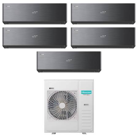 Climatizzatore Hisense Energy Pro X nero penta split 9+9+9+9+12 A++