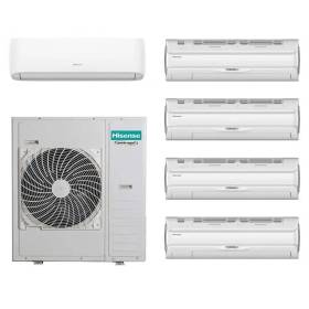 Climatizzatore Hisense Silentium Pro penta split 9000+9000+9000+9000+12000 btu inverter 5AMW125U4RTA R32