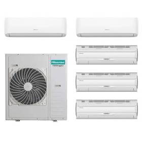 Climatizzatore Hisense Silentium Pro penta split 9000+9000+9000+12000+12000 btu inverter 5AMW125U4RTA R32