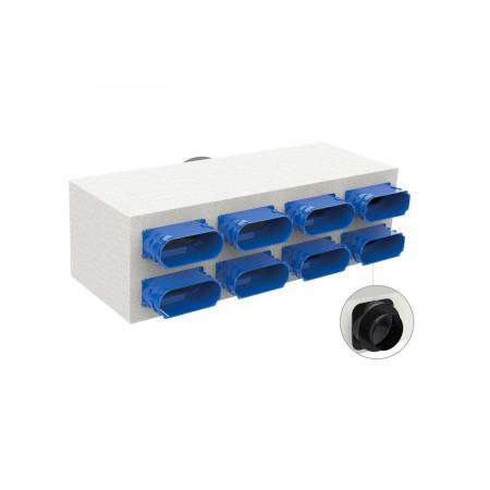 Plenum di distribuzione per sistemi VMC canalizzati uscite ovali