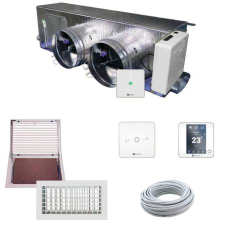 Kit Completo Plenum Coibentato a 2 Zone Per Condizionatore Canalizzato
