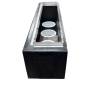 Plenum in poliuretano espanso a 2 uscite con 2 attacchi ghiera da 160 mm
