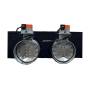 Plenum in poliuretano espanso a 2 zone con serrande motorizzate Lindab da 160 o 200 mm