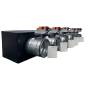 Plenum canalizzato con serrande motorizzate wifi a 7 zone, centralina e interfaccia Siemens