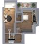 Plenum canalizzato con serrande motorizzate wifi a 2 zone, centralina e interfaccia Siemens