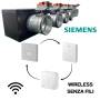 Plenum canalizzato con serrande motorizzate wifi a 8 zone, centralina e interfaccia Siemens