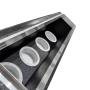 Plenum in poliuretano espanso a 8 uscite con 8 attacchi conici da 100, 127 e 150 mm