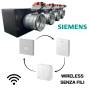 Plenum canalizzato con serrande motorizzate wifi a 5 zone, centralina e interfaccia Siemens con attacco laterale VMC