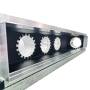 Plenum in poliuretano espanso a 5 zone con 5 attacchi con collarini in alluminio da 100,127, 150 e 160 mm mm