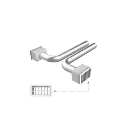 Kit Completo Plenum Coibentato a 2 Zone Per Condizionatore Canalizzato
