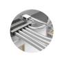 Plenum canalizzato con serrande motorizzate wifi a 7 zone, centralina e interfaccia Siemens con attacco laterale VMC