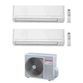 Climatizzatore Toshiba Seiya Smart Wifi dual split 10000+10000 10+10 Btu RAS-2M18G3AVG-E inverter R32 A+++