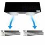Kit Plenum canalizzato in poliuretano espanso a 2 zone completo di plenum tre feritoie a scomparsa L. 300