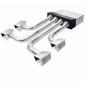 Kit Completo Plenum Coibentato a 4 Zone Per Condizionatore Canalizzato