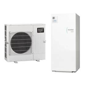 Pompa di calore Mitsubishi con accumulo hydrotank ACS 300 lt integrato 4 Kw A+++ R32