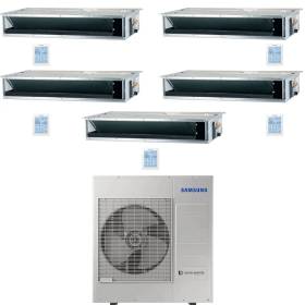 Climatizzatore canalizzabile Samsung penta split 9000+9000+9000+9000+9000 Btu Inverter R32 A++ AJ100TXJ5KG