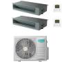 Condizionatore con inverter canalizzato Hisense dual split 12000+18000 Btu ADT A++ 3AMW72U4RJC in R32
