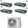 Condizionatore con inverter canalizzato Hisense quadri split 9+9+9+18 Btu ADT A++ 5AMW105U4RQC in R32