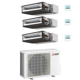 Climatizzatore canalizzato Mitsubishi trial split SEZ-M25DA2 9000+9000+9000 btu in R32