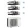Climatizzatore canalizzato Mitsubishi trial split SEZ-M25DA2 9000+9000+9000 btu in R32
