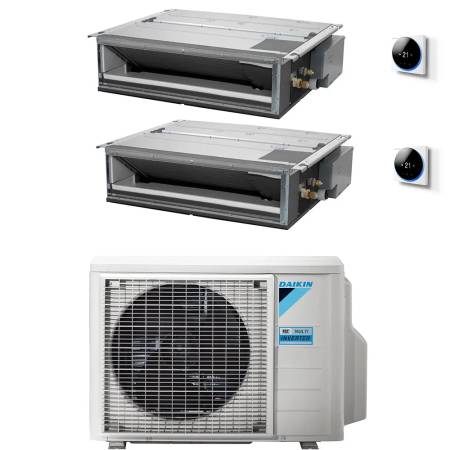 Climatizzatore canalizzabile Daikin Mini Sky dual split 12000+12000 Btu Inverter R32 A+++ 2MXM50A