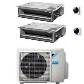 Climatizzatore canalizzabile Daikin Mini Sky dual split 12000+18000 Btu Inverter R32 A+++ 2MXM68A9