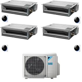 Climatizzatore canalizzabile Daikin Mini Sky quadri split 9000+9000+12000+12000 Btu Inverter R32 A+++ 4MXM80A