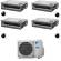 Climatizzatore canalizzabile Daikin Mini Sky quadri split 9000+9000+12000+18000 Btu Inverter R32 A+++ 4MXM80A