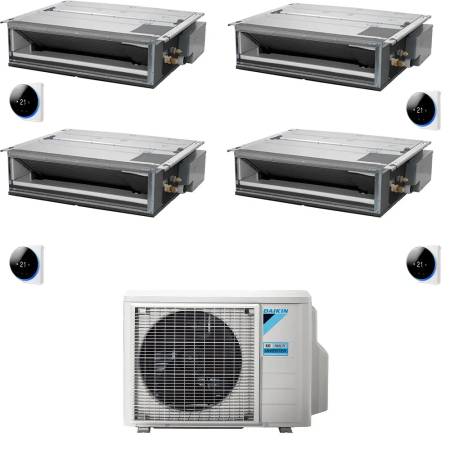 Climatizzatore canalizzabile Daikin Mini Sky quadri split 9000+9000+12000+18000 Btu Inverter R32 A+++ 4MXM80A