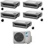Climatizzatore canalizzabile Daikin Mini Sky penta split 9000+9000+9000+9000+12000 Btu Inverter R32 A+++ 5MXM90A