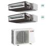 Climatizzatore canalizzato Mitsubishi dual split SEZ-MDA 18000+18000 btu in R32