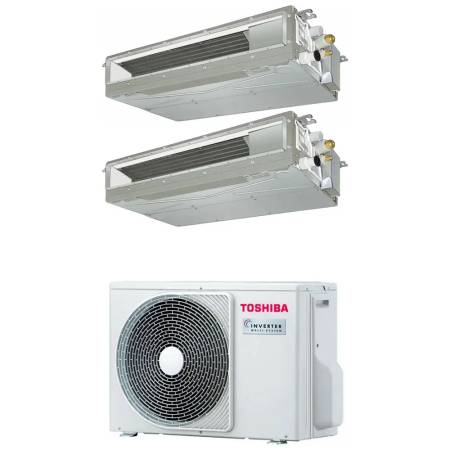 Climatizzatore Toshiba canalizzato dual 7+7 btu inverter R32